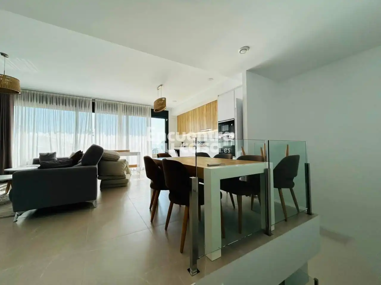 Wohnzimmer von Wohnung zur Miete in Finestrat mit Klimaanlage, Heizung und Terrasse