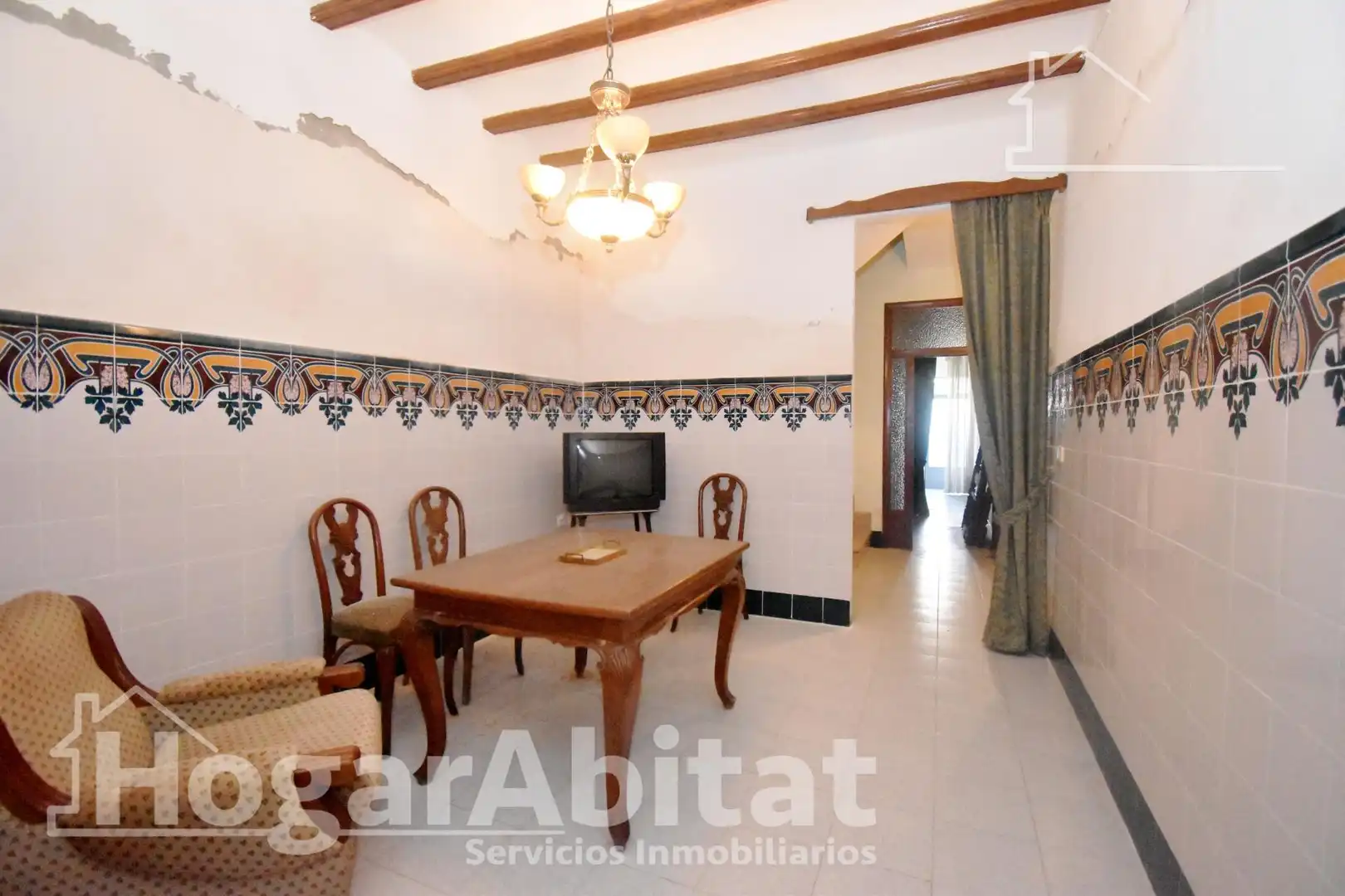 Sala d'estar de Casa adosada en venda en Centro  