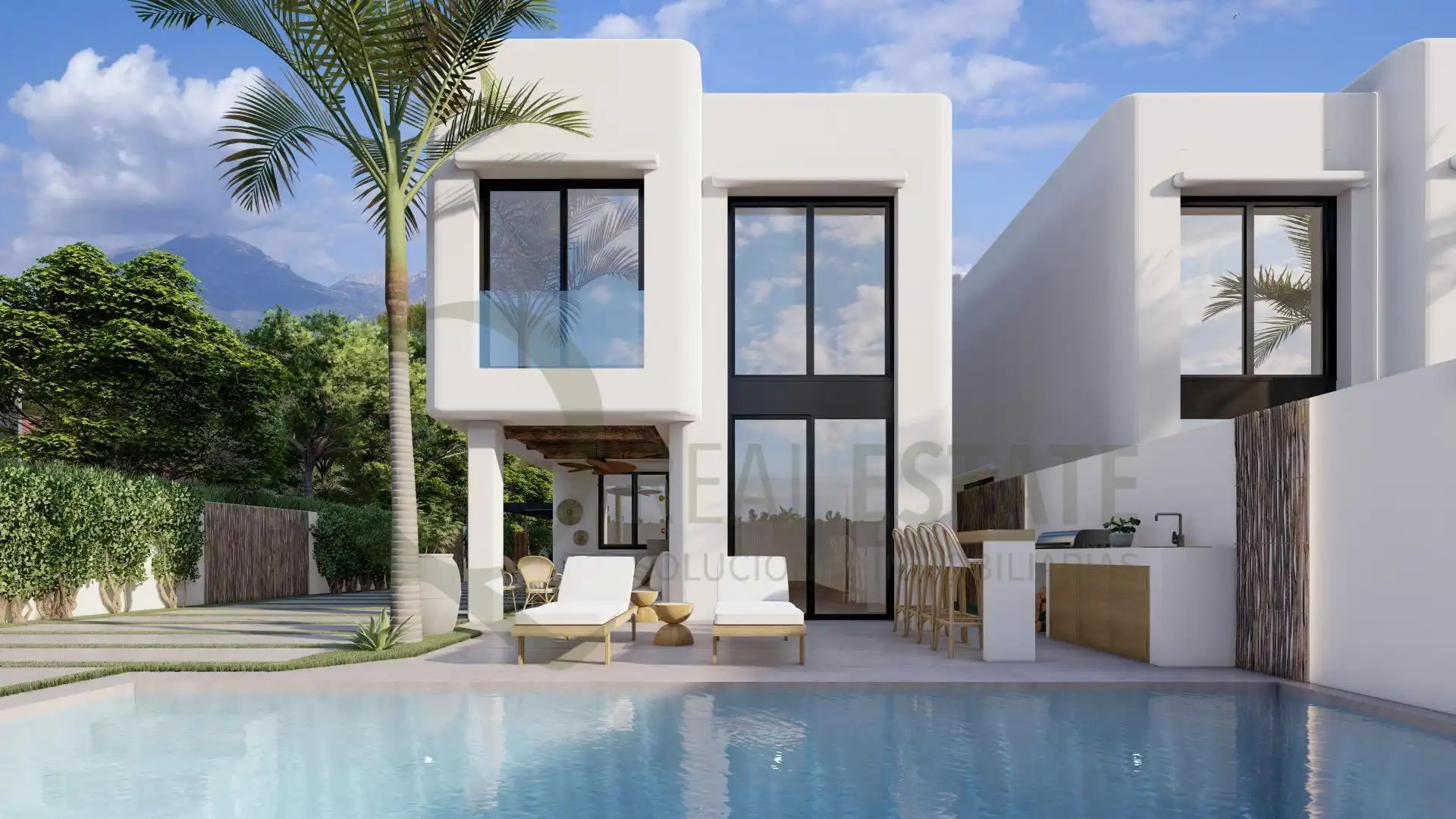 Exterior view of Houses for sale in L'Alfàs del Pi  with Heating, Private garden and Terrace