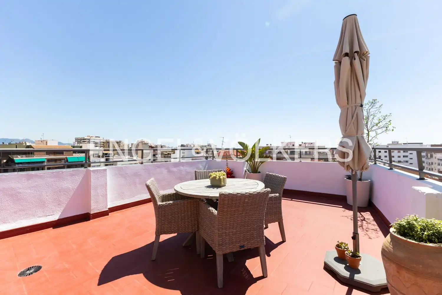 Terrace of Attic for sale in Castellón de la Plana / Castelló de la Plana  with Air Conditioner, Heating and Parquet flooring