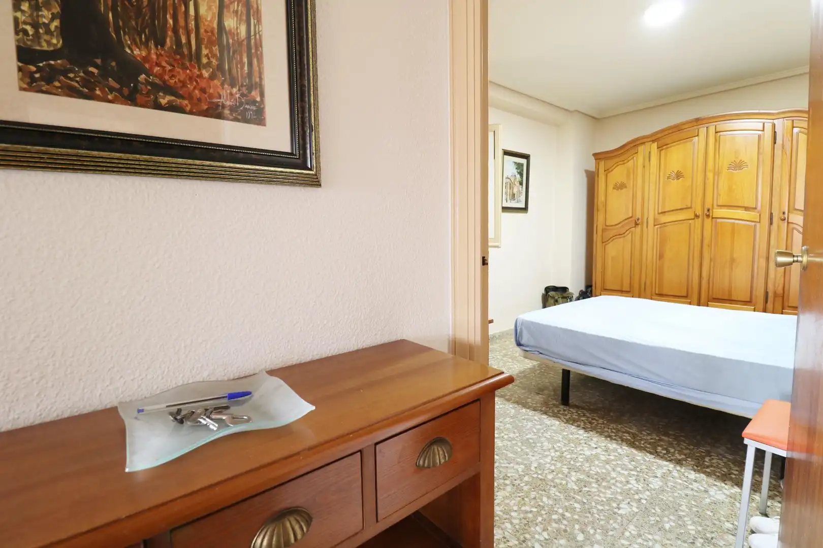Schlafzimmer von Wohnung zum Verkauf in Elche / Elx mit Klimaanlage, Möbliert und Balkon