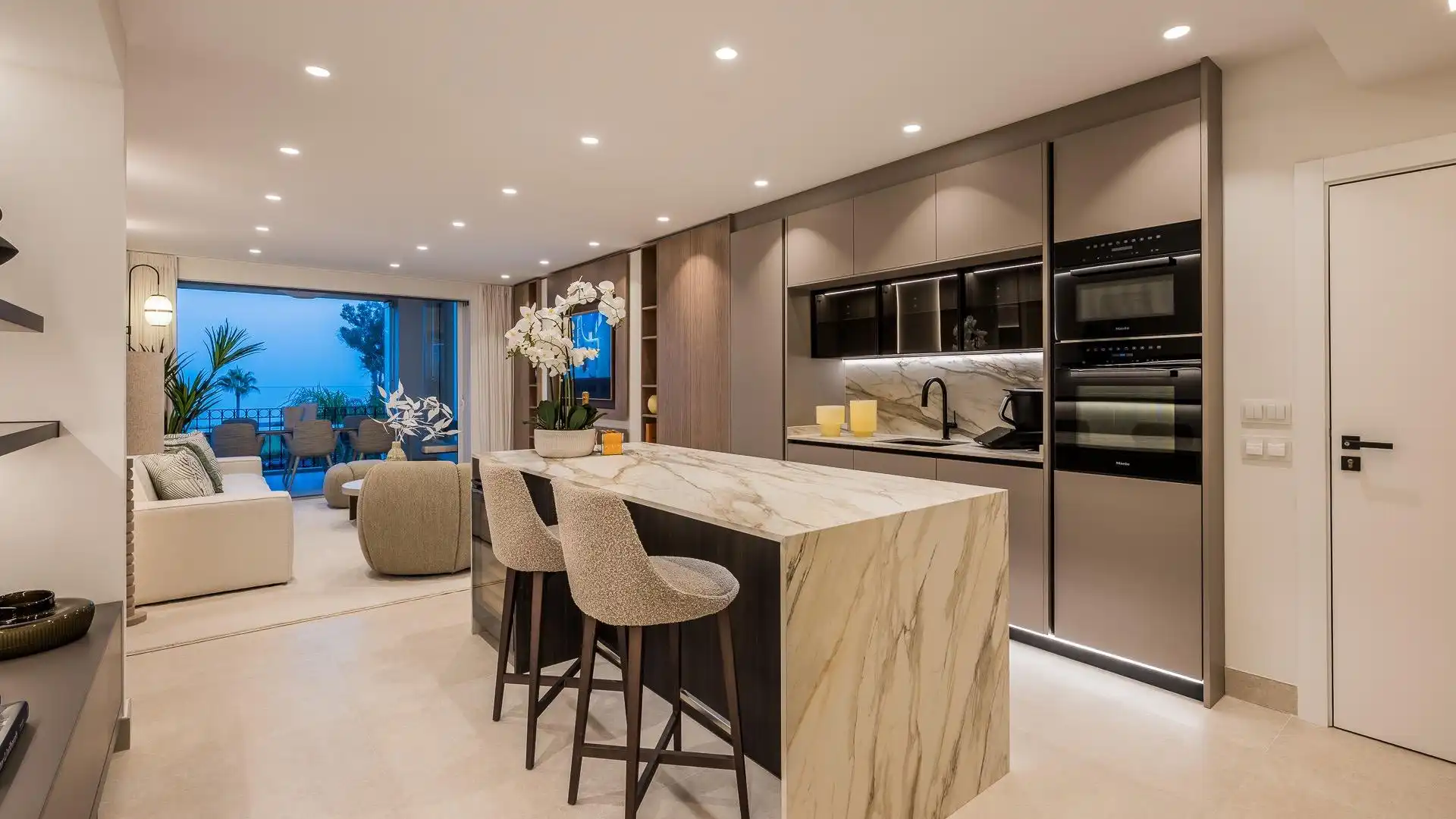 Kitchen of Apartments for sale in Estepona  with Air Conditioner, Terrace and Storage room