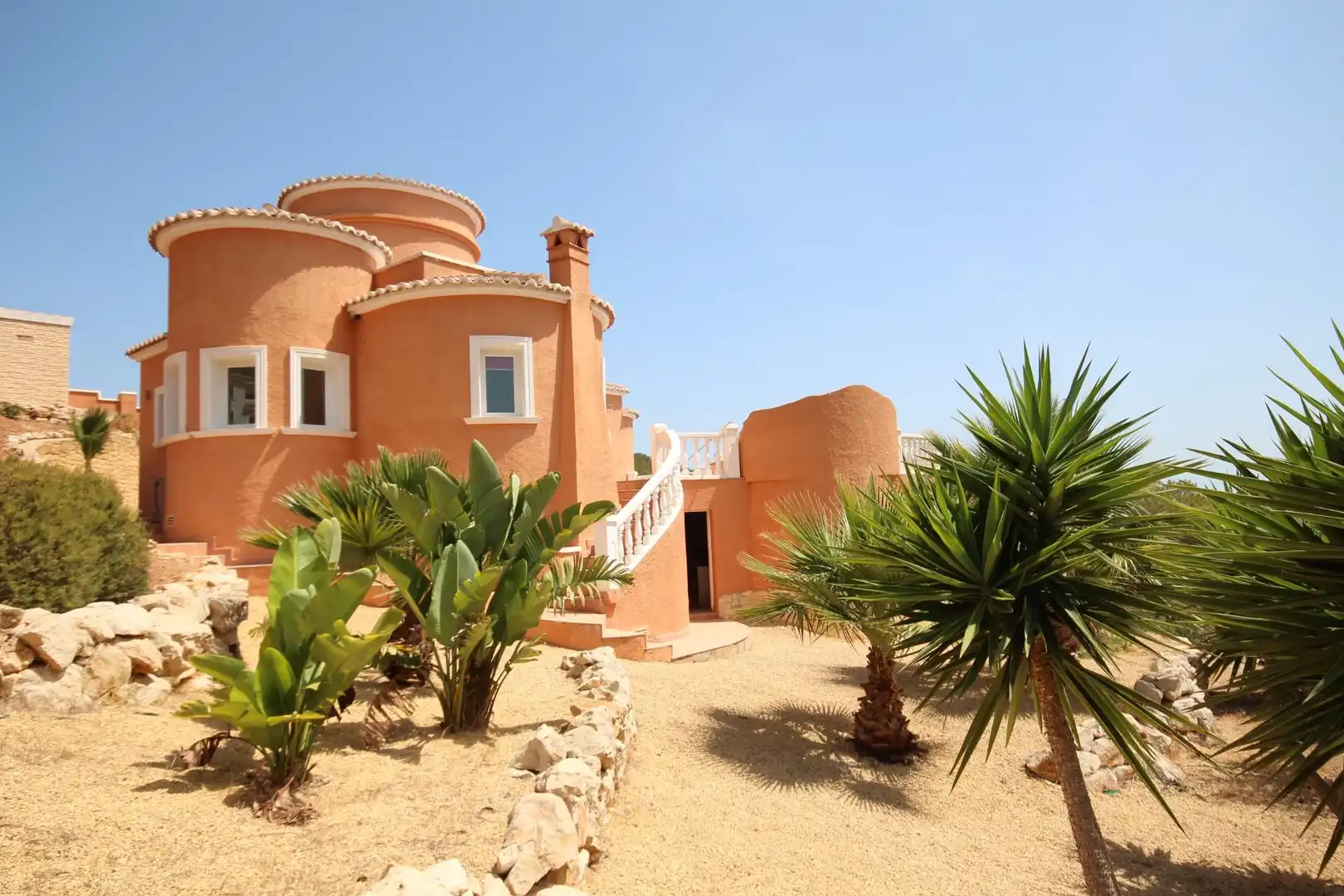 Vista exterior de Casa o xalet en venda en Jávea / Xàbia amb Calefacció, Jardí privat i Terrassa