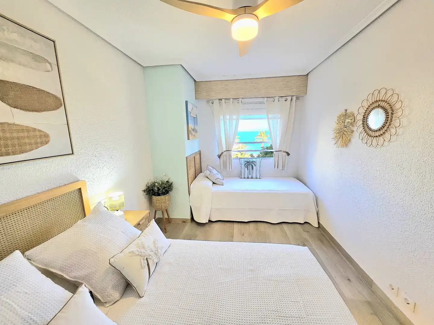 Schlafzimmer von Wohnungen zur Miete in Cullera mit Klimaanlage, Heizung und Terrasse