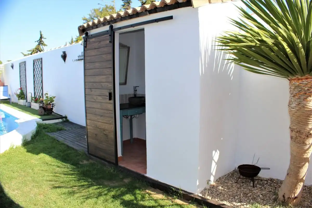 Jardí de Casa o xalet de lloguer en Chiclana de la Frontera amb Jardí privat, Terrassa i Piscina
