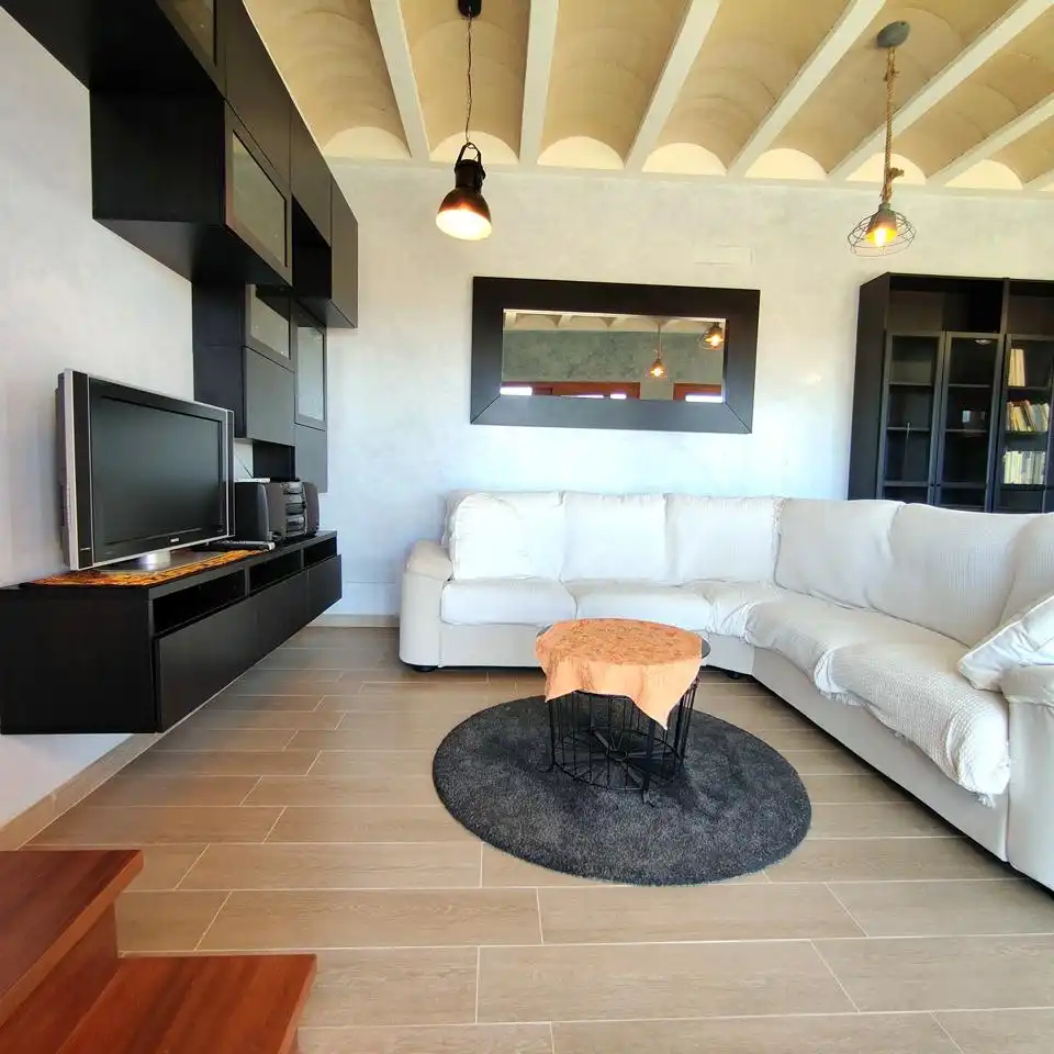 Sala de estar de Casa o chalet en venta en Telde con Jardín privado, Parquet y Terraza