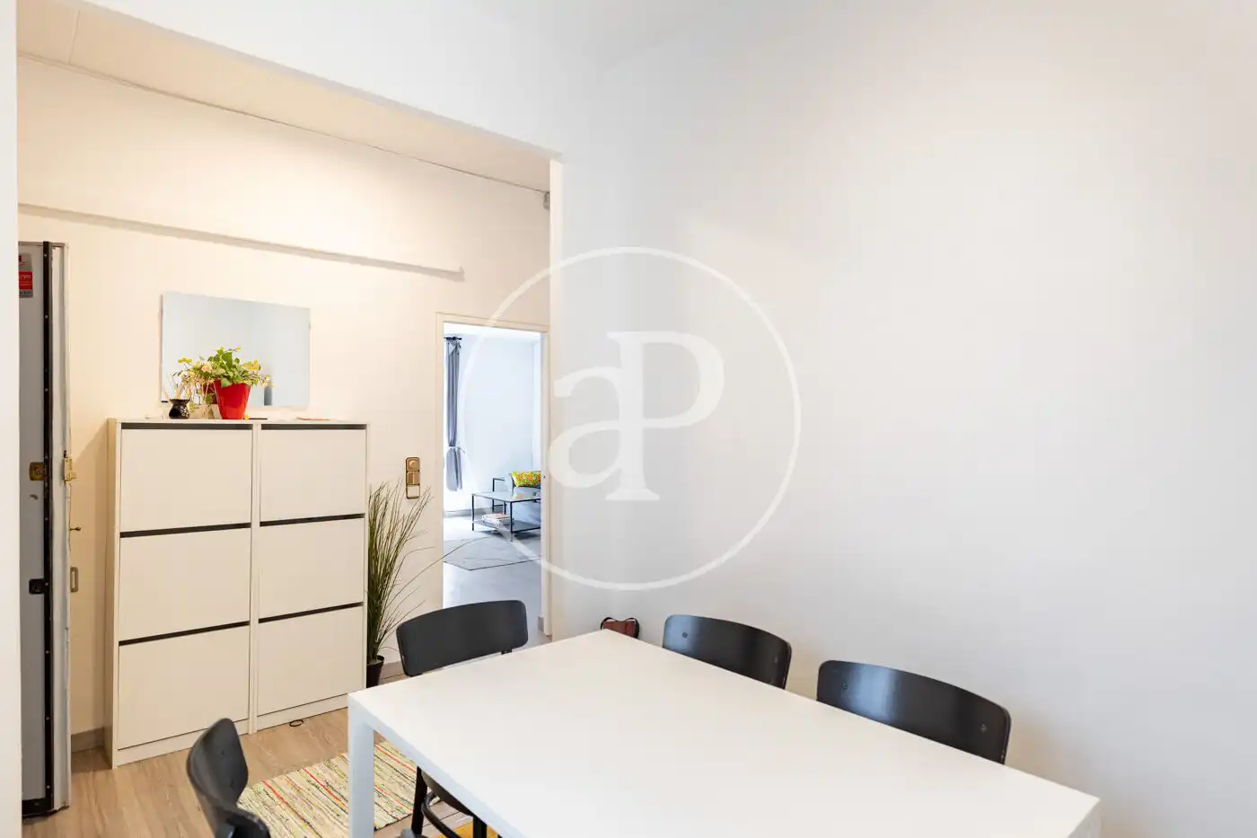 Dining room of Flat for sale in Barcelona  with Heating, Furnished and Balcony