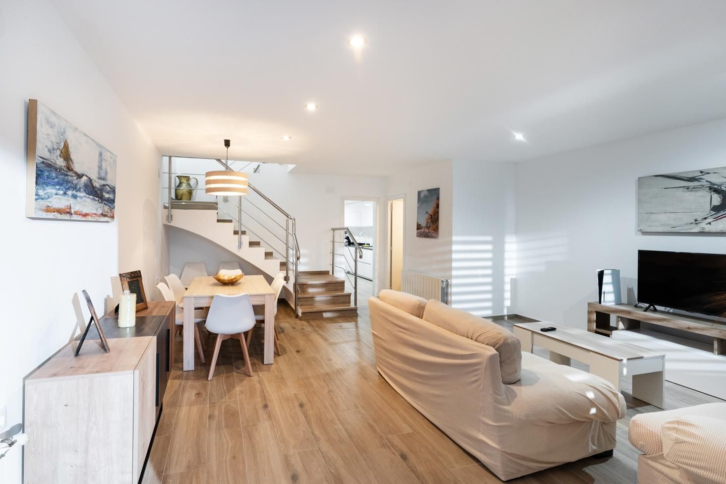 Sala d'estar de Casa o xalet de lloguer en Benicasim / Benicàssim amb Aire condicionat, Calefacció i Terrassa