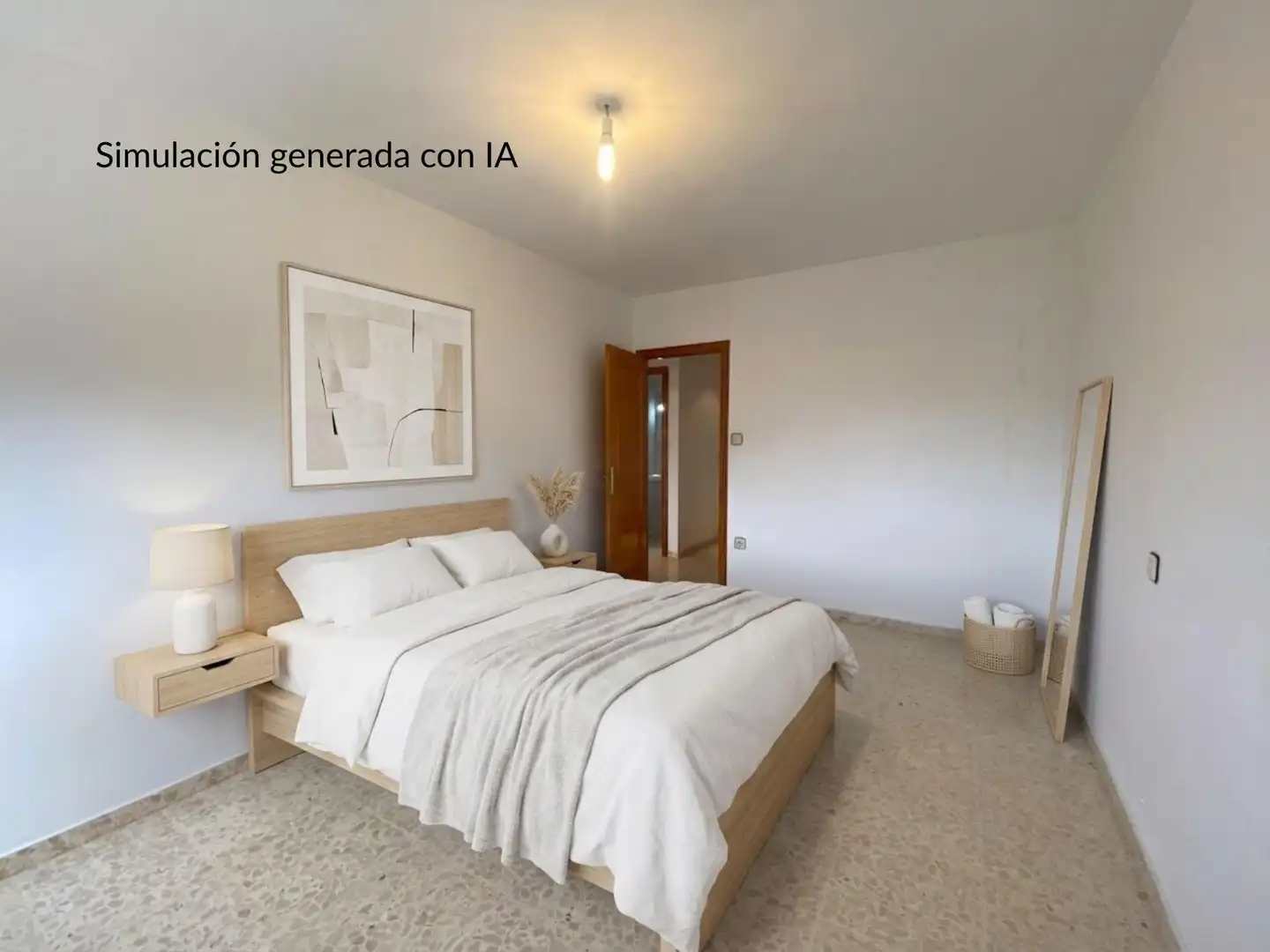Schlafzimmer von Wohnung zum Verkauf in Xàtiva mit Klimaanlage und Balkon