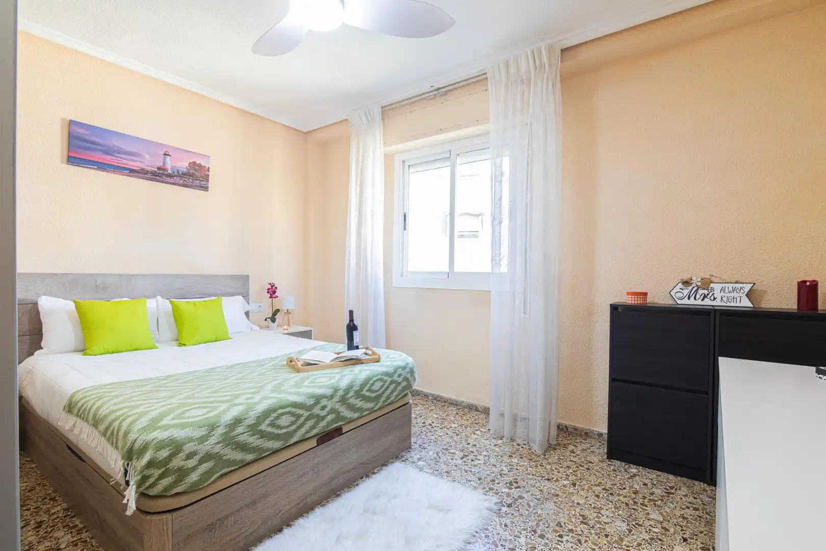Bedroom of Flat for sale in Elche / Elx  with Air Conditioner and Balcony