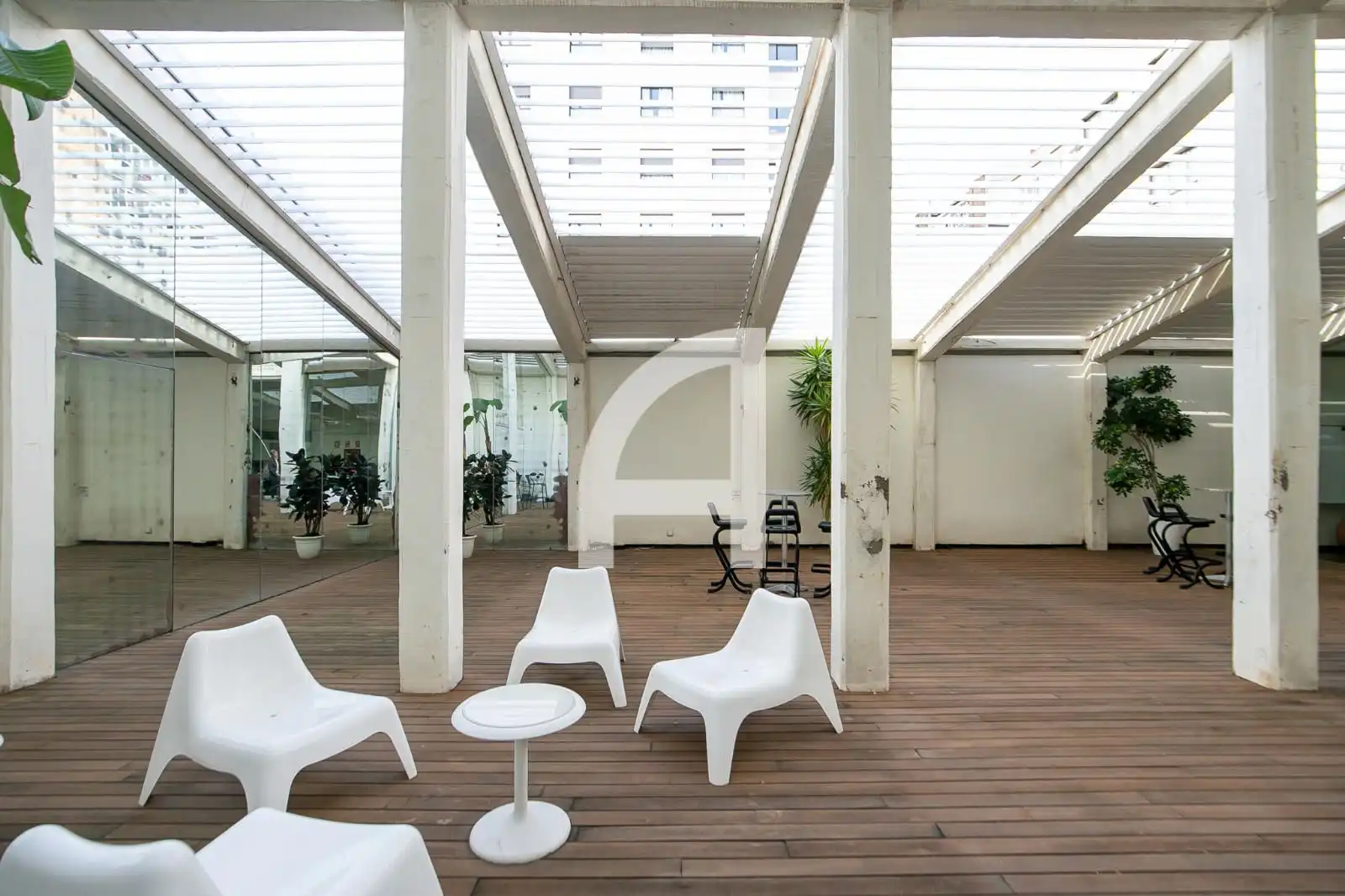 Terrasse von Büro zur Miete in Barcelona mit Klimaanlage und Heizung