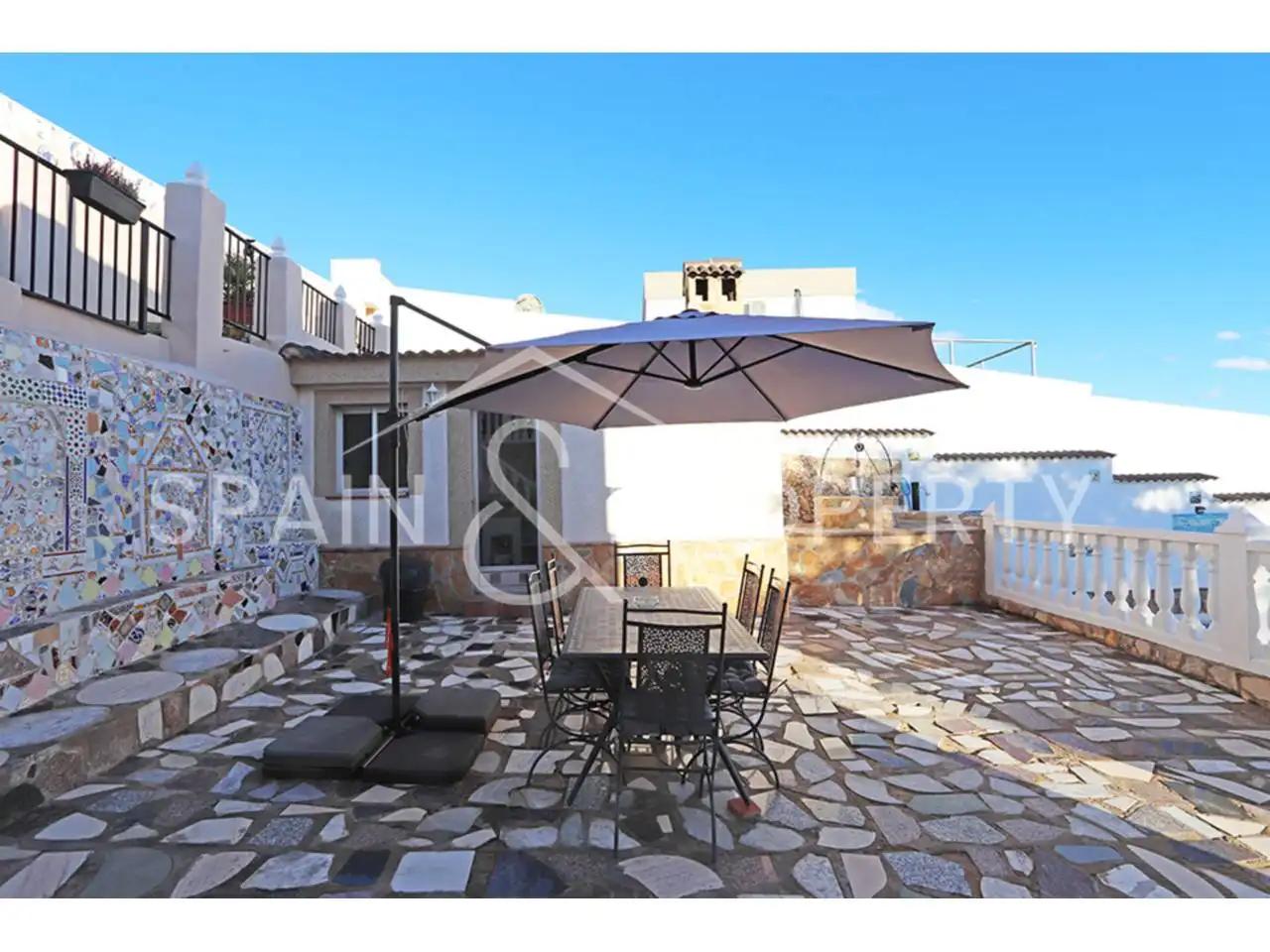 Terrassa de Casa o xalet en venda en Turís amb Aire condicionat, Jardí privat i Terrassa