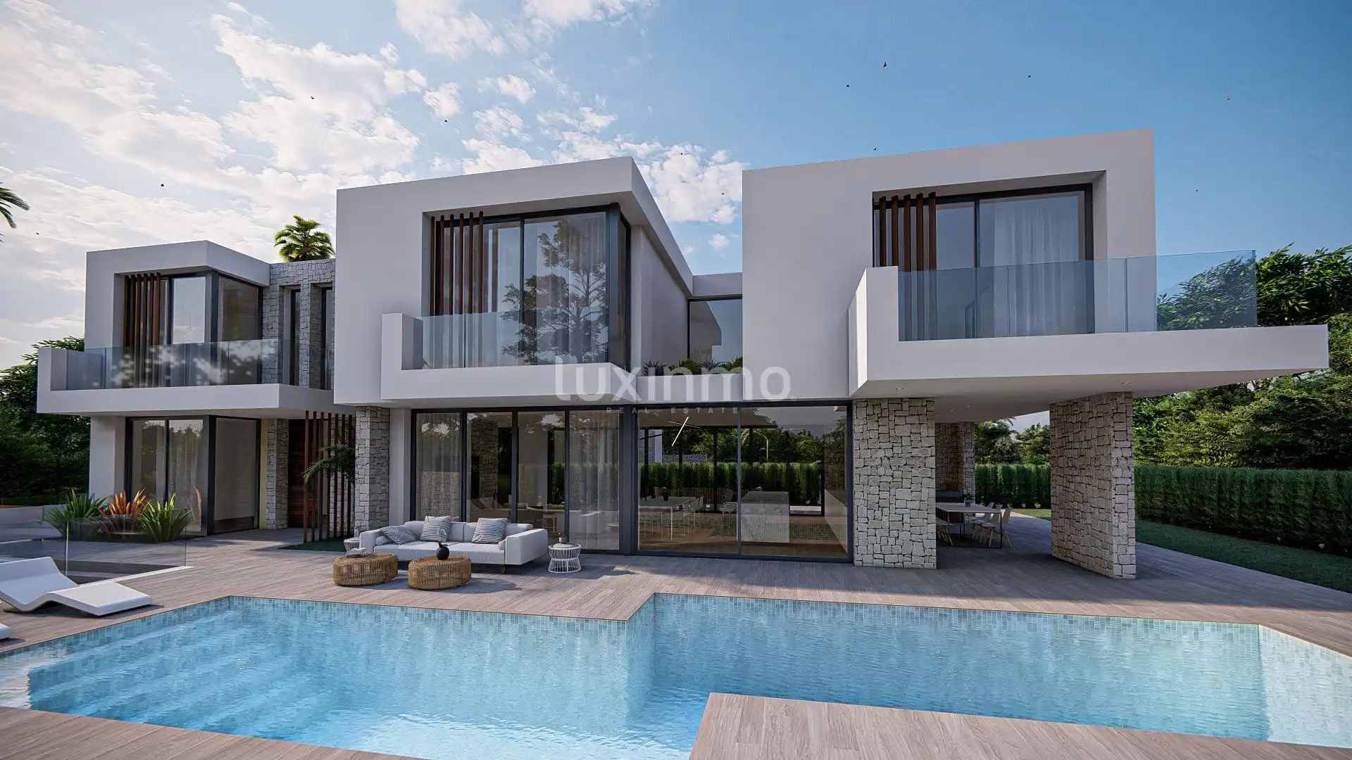 Vista exterior de Casa o xalet en venda en L'Alfàs del Pi amb Aire condicionat, Calefacció i Terrassa