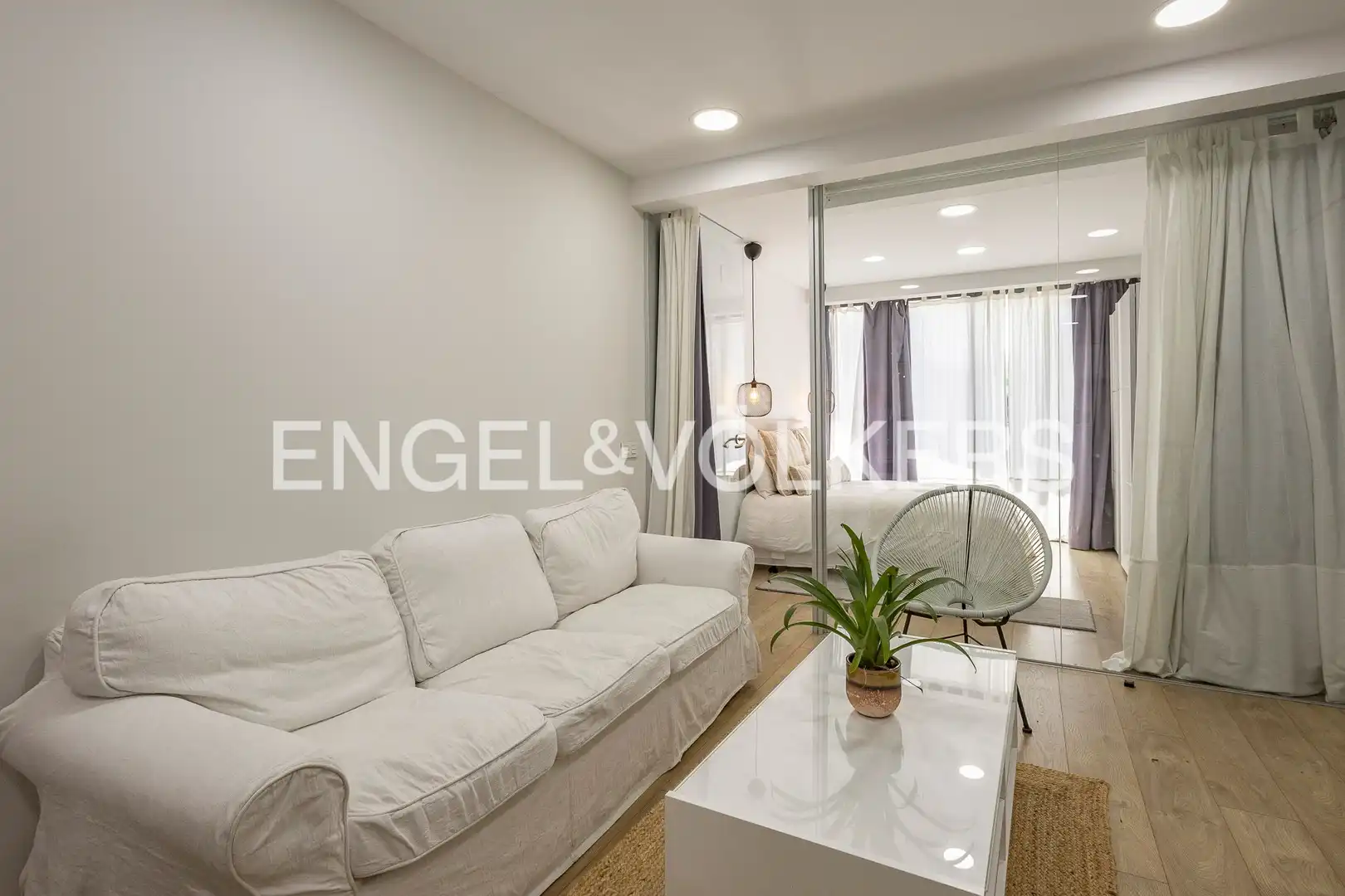Sala de estar de Casa o chalet de alquiler en Barcelona con Aire acondicionado, Calefacción y Jardín privado