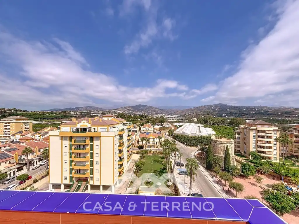 Außenansicht von Dachboden zum Verkauf in Algarrobo mit Klimaanlage, Terrasse und Balkon