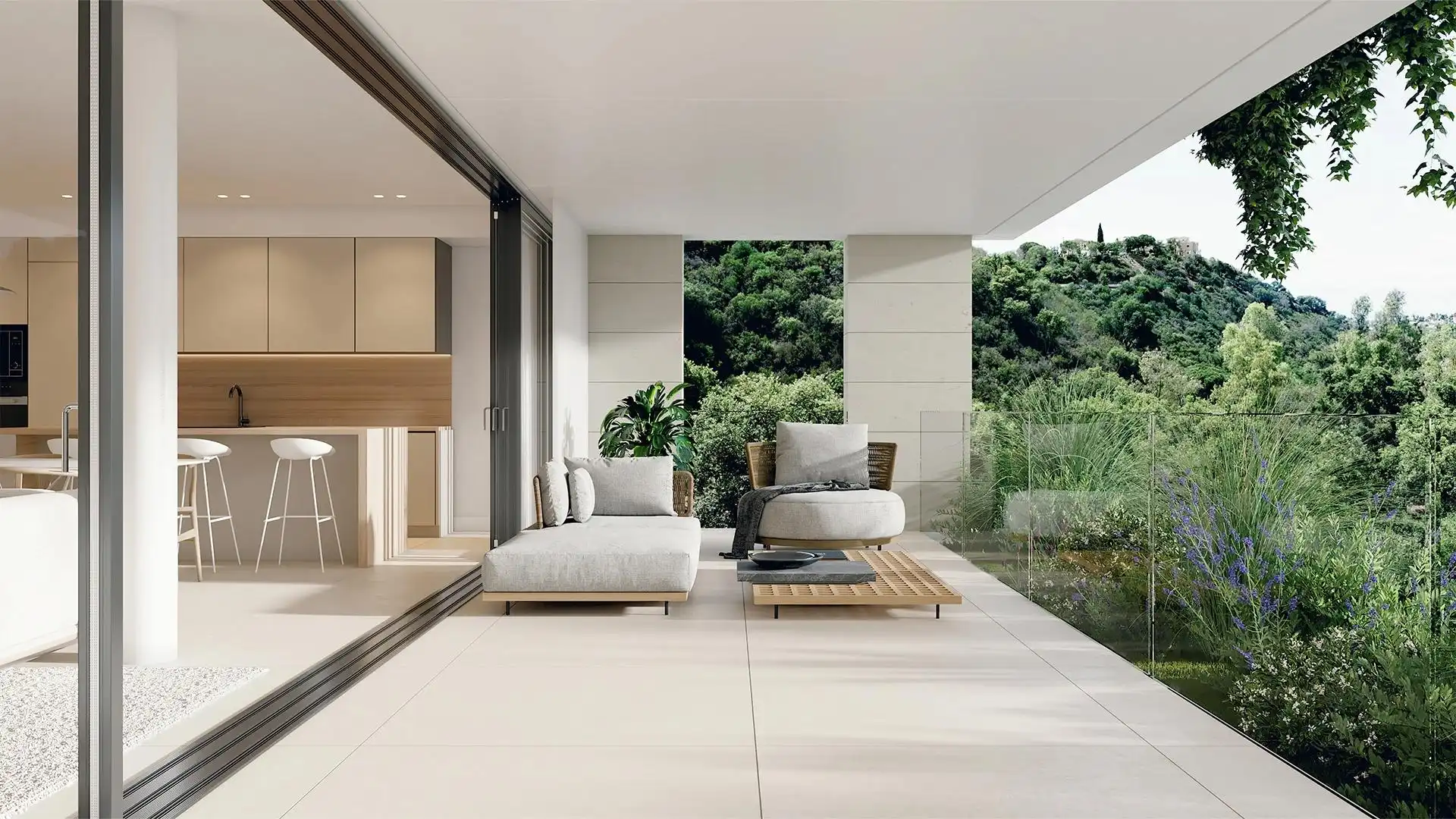 Terraza de Planta baja en venta en Marbella con Aire acondicionado, Calefacción y Jardín privado