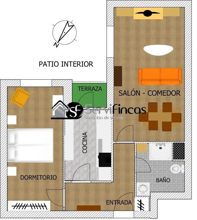 Living room of Flat for rent in Madrid  with Air Conditioner, Terrace and Furnished