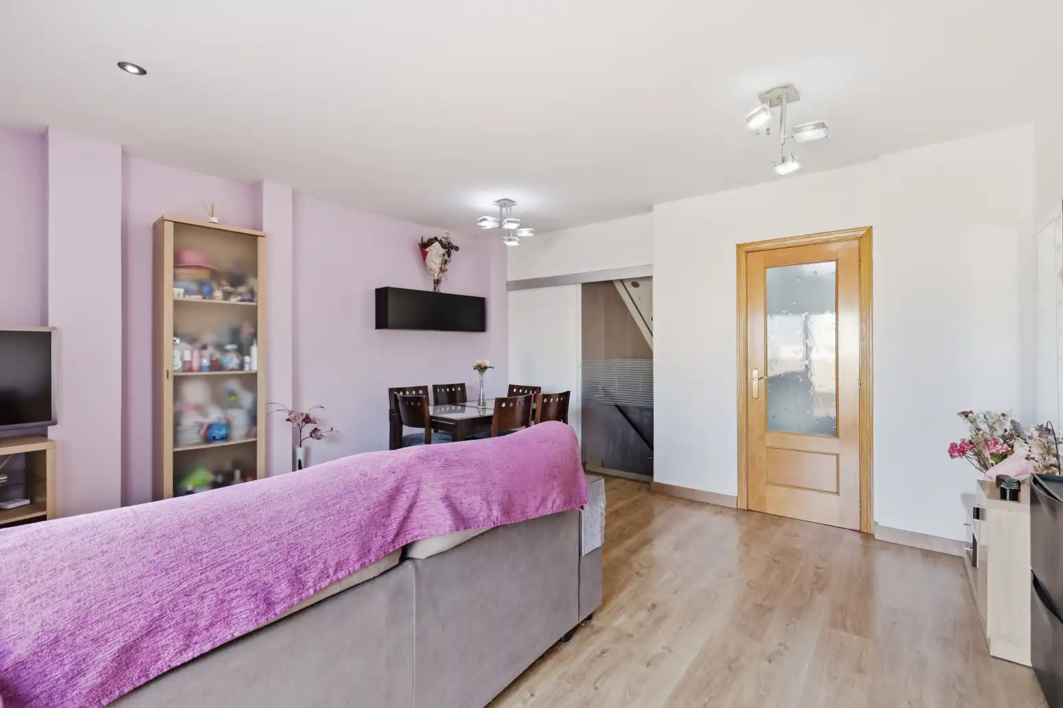 Sala de estar de Piso en venta en Málaga con Aire acondicionado, Parquet y Terraza