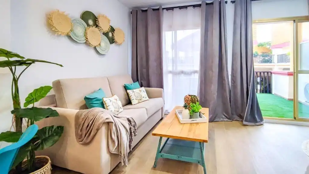 Living room of Apartments for sale in Marbella  with Air Conditioner, Heating and Private garden