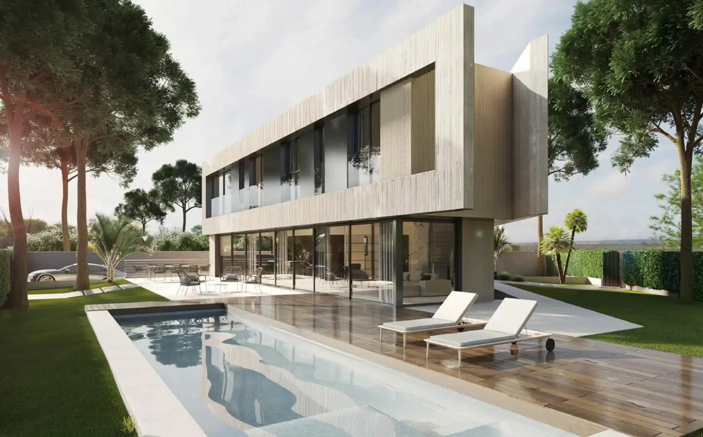 Exterior view of Houses for sale in Castelldefels  with Air Conditioner, Heating and Private garden