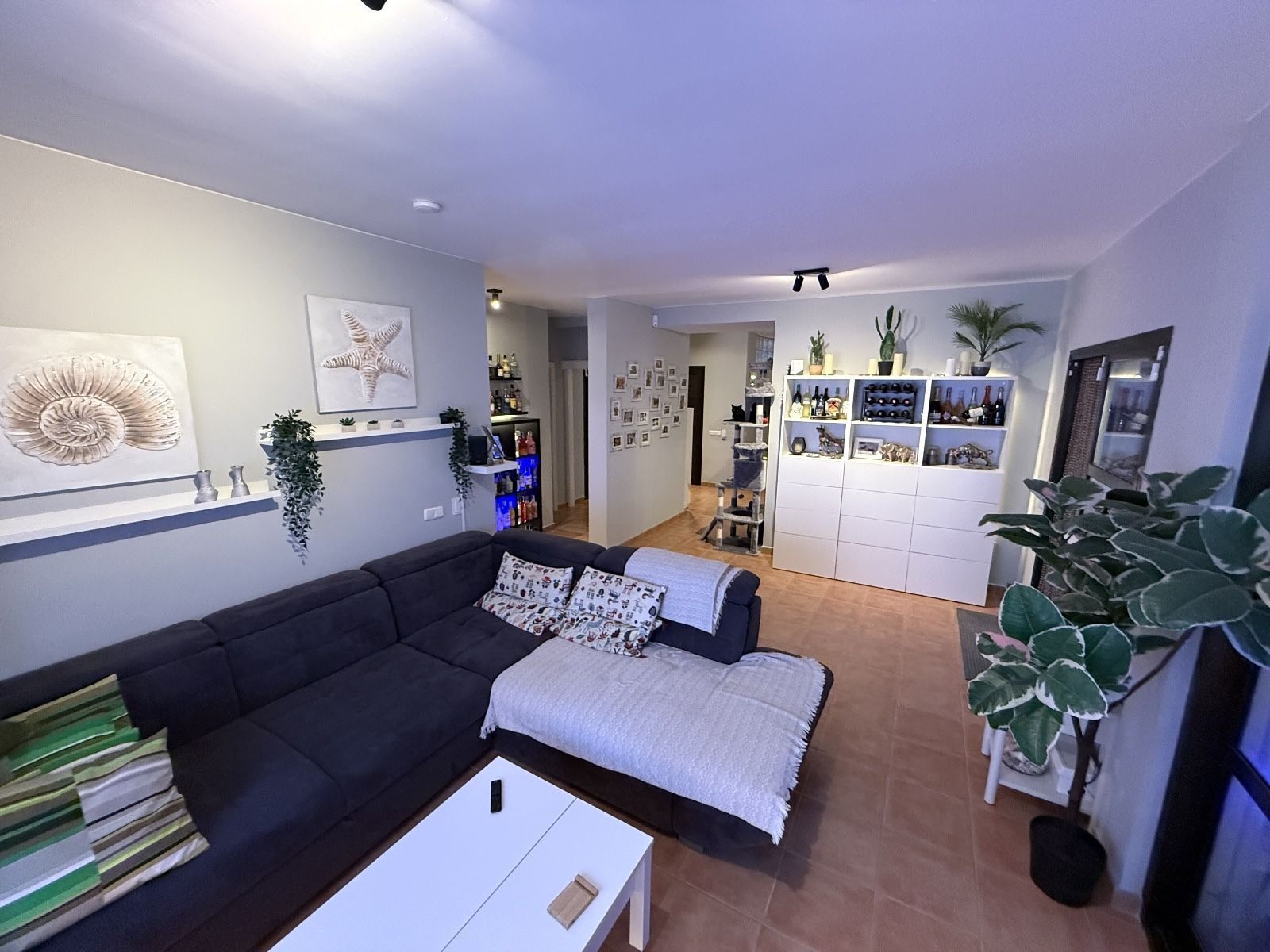 Sala d'estar de Casa o xalet en venda en Antigua amb Aire condicionat, Jardí privat i Piscina
