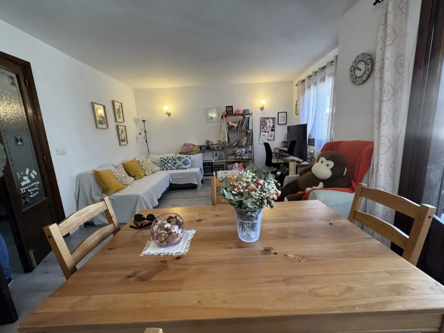 Sala d'estar de Apartament en venda en Moraira amb Aire condicionat, Terrassa i Moblat