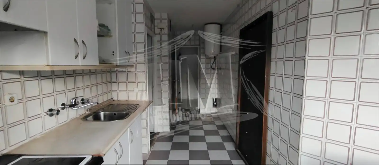 Kitchen of Flat for sale in  Madrid Capital  with Air Conditioner, Heating and Terrace