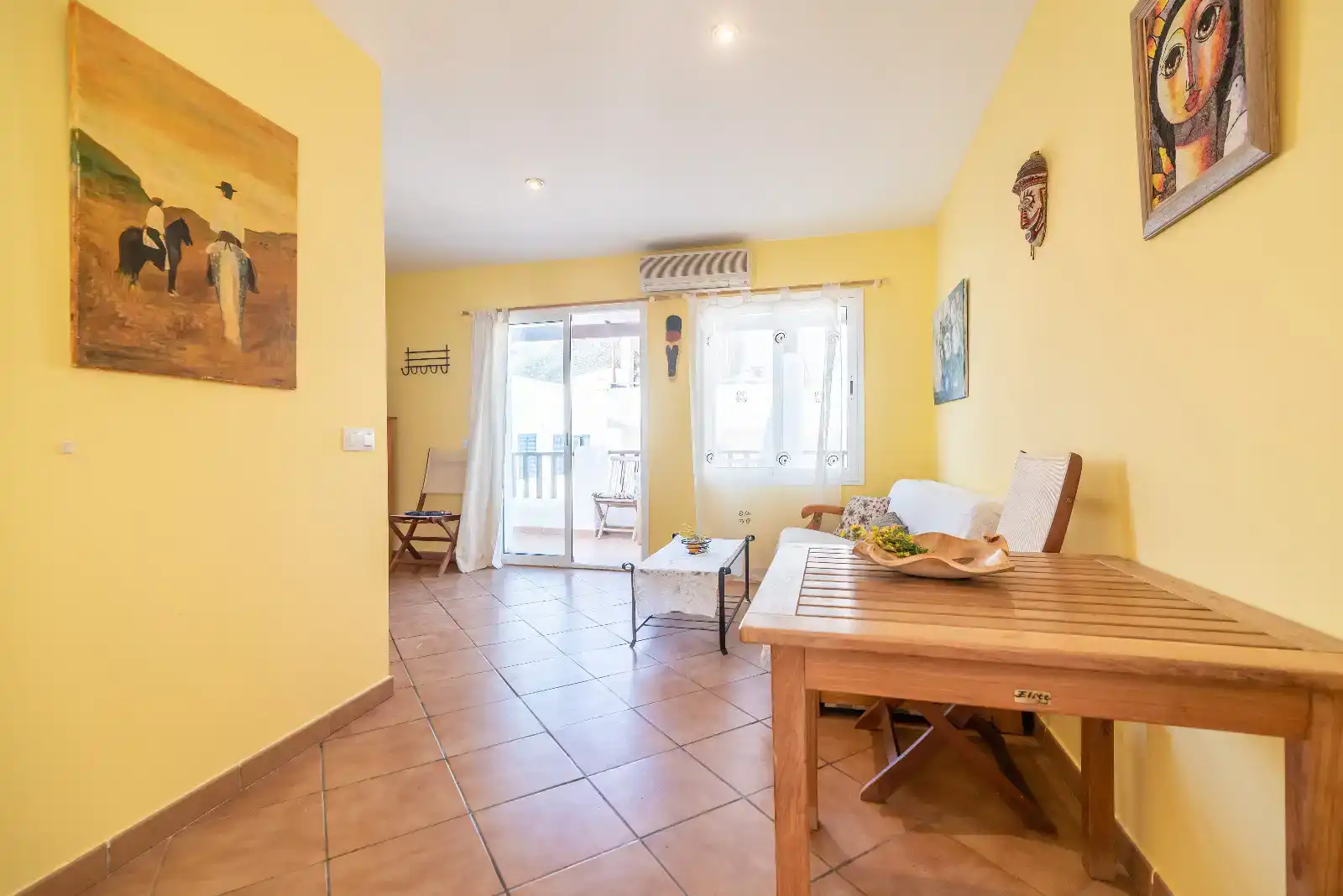 Schlafzimmer von Wohnung zur Miete in Níjar mit Klimaanlage, Privatgarten und Möbliert