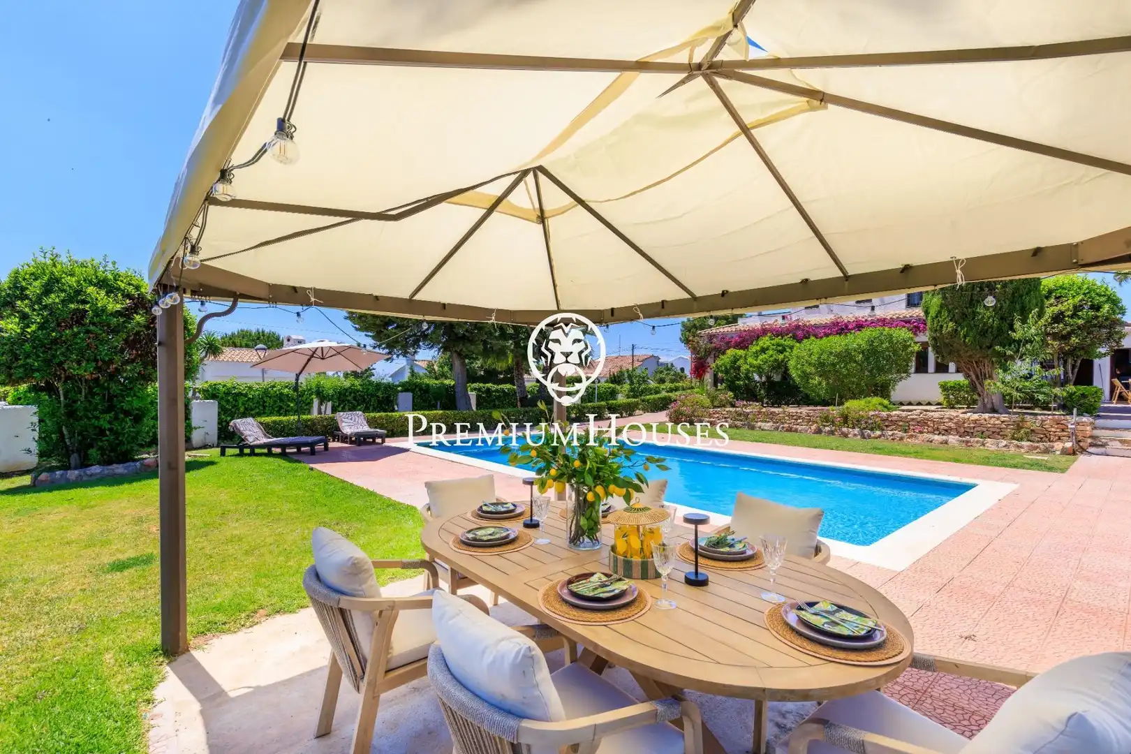 Terraza de Casa o chalet de alquiler en Cunit con Aire acondicionado, Calefacción y Jardín privado