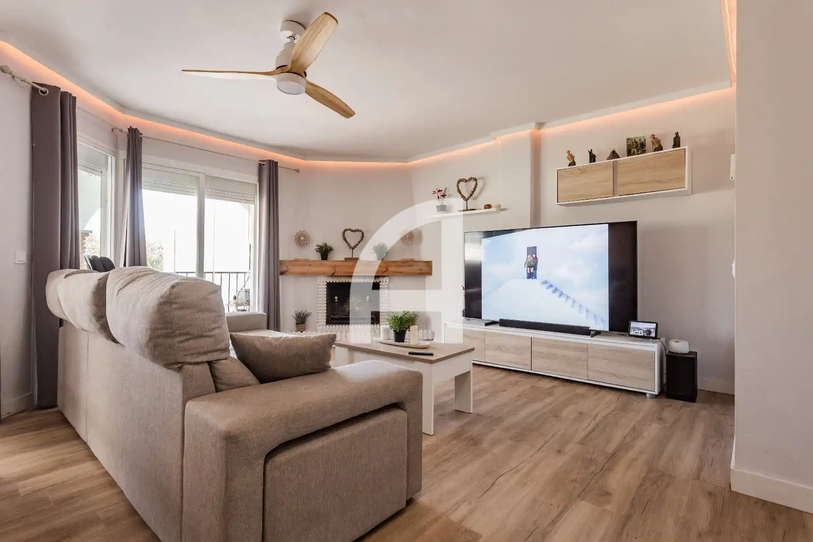 Sala d'estar de Àtic en venda en Mijas amb Aire condicionat, Calefacció i Terrassa