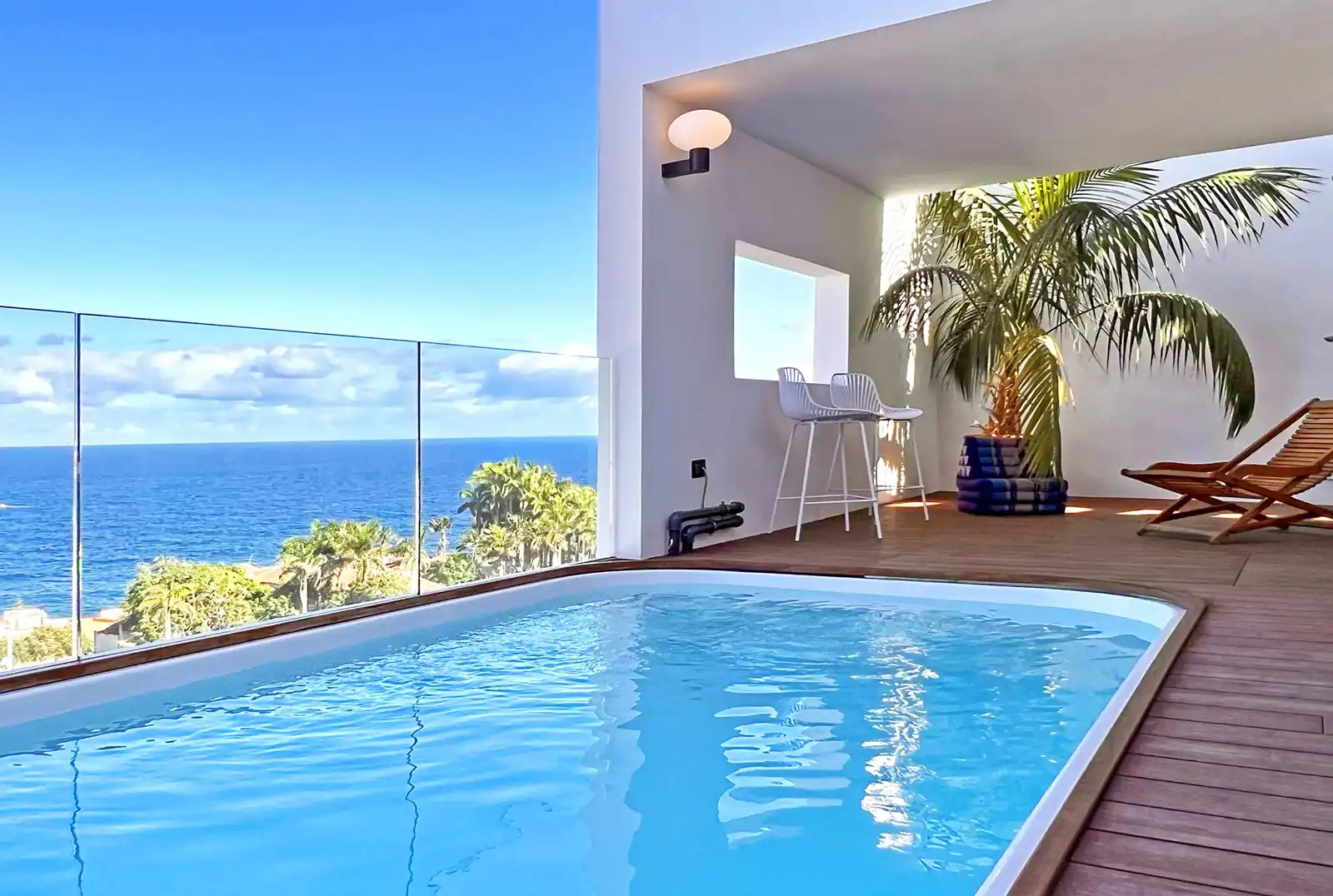 Schwimmbecken von Einfamilien-Reihenhaus zum Verkauf in Garachico mit Terrasse, Abstellraum und Schwimmbad