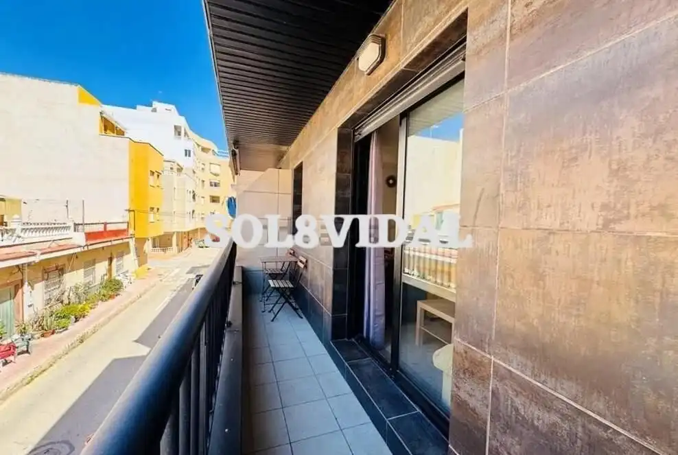 Balcony of Flat for sale in Torrevieja  with Air Conditioner, Private garden and Furnished