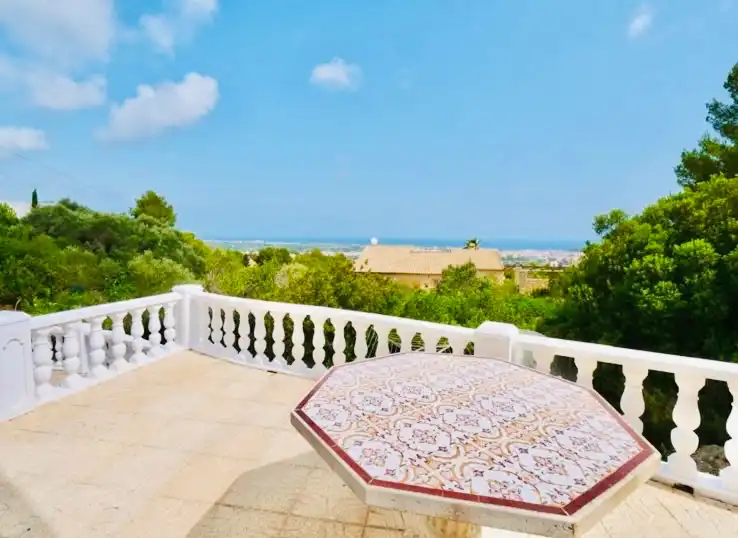 Terrace of Houses for rent in Dénia  with Air Conditioner, Heating and Private garden