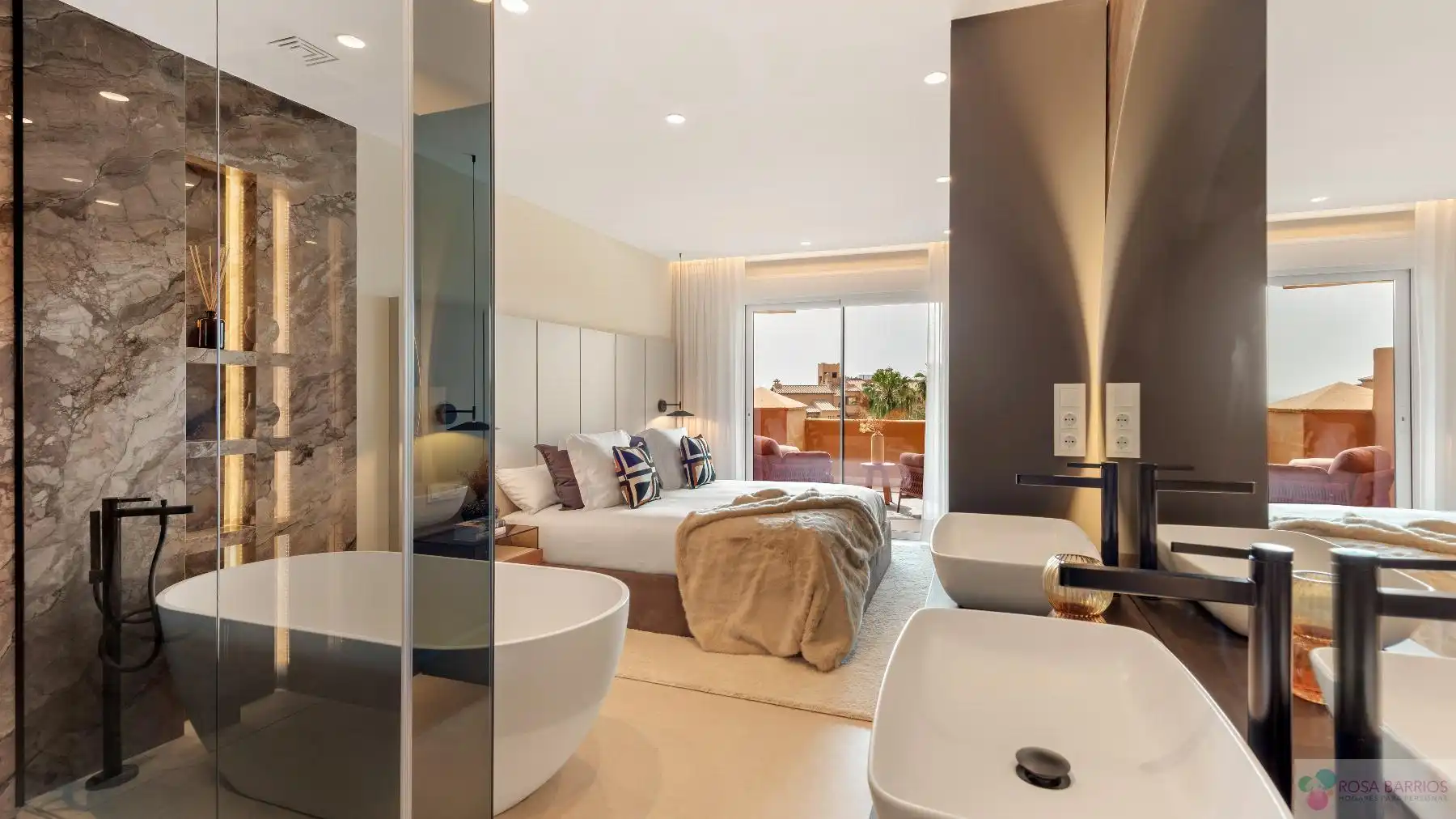 Schlafzimmer von Wohnung zum Verkauf in Estepona mit Klimaanlage, Terrasse und Abstellraum