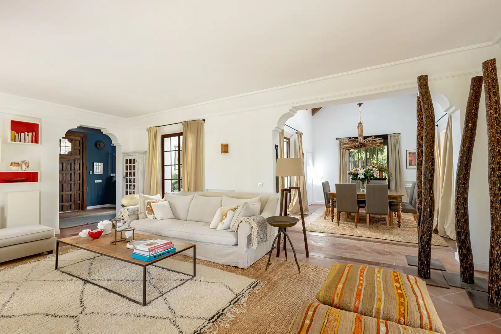 Sala de estar de Casa o chalet de alquiler en Estepona con Jardín privado, Terraza y Piscina