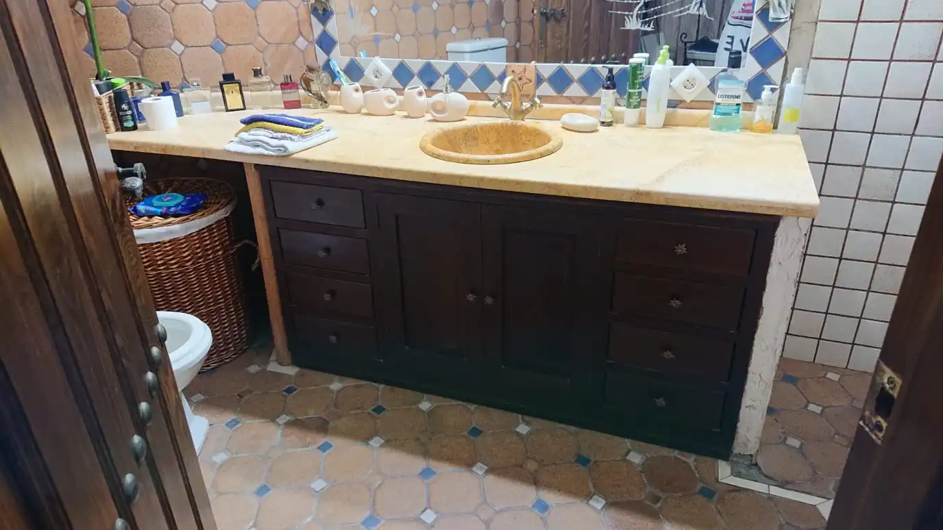 Bathroom of Houses for sale in La Algaba  with Air Conditioner, Heating and Private garden