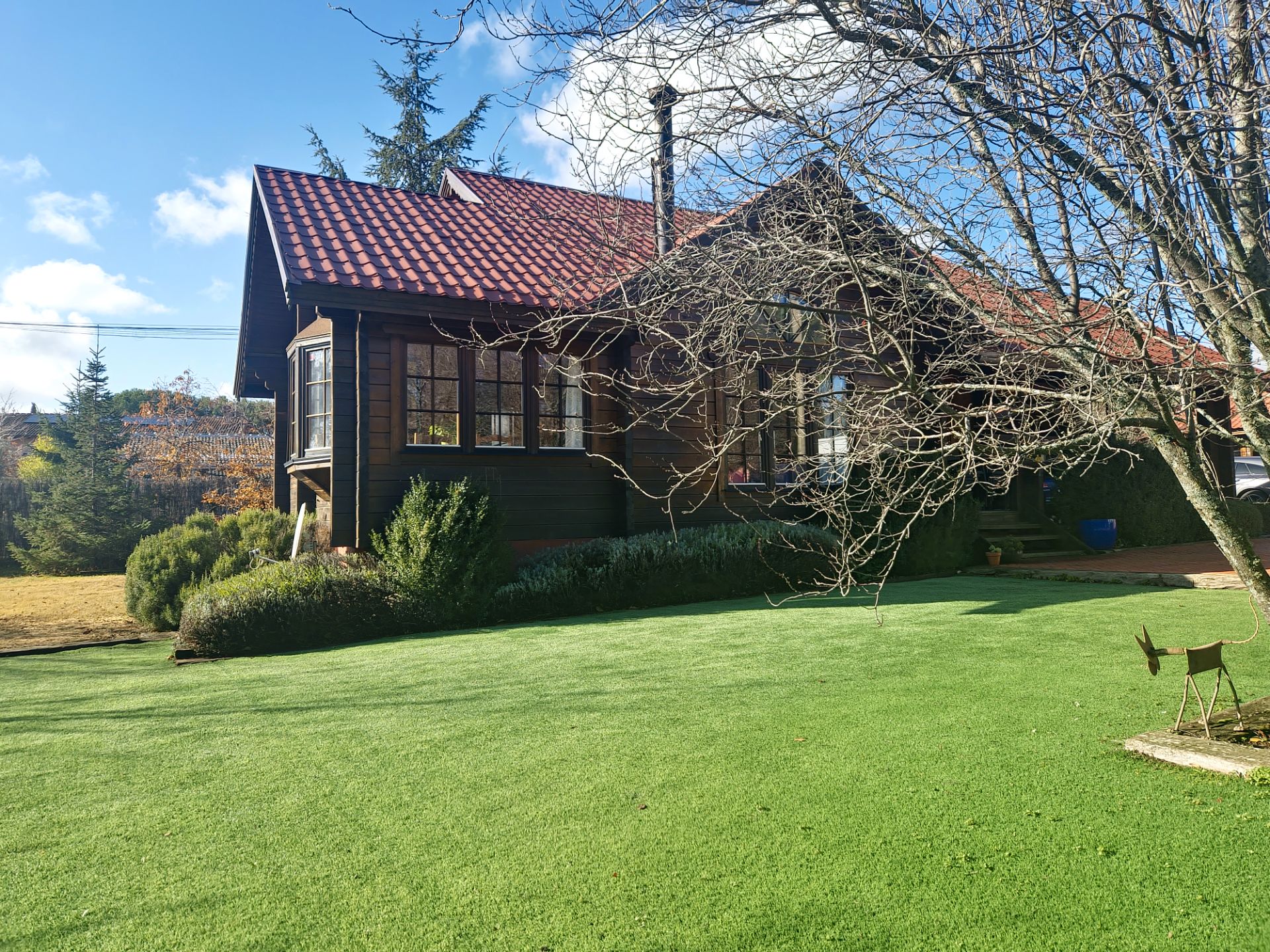 Exterior view of House or chalet to rent in El Berrueco  with Heating, Private garden and Parquet flooring