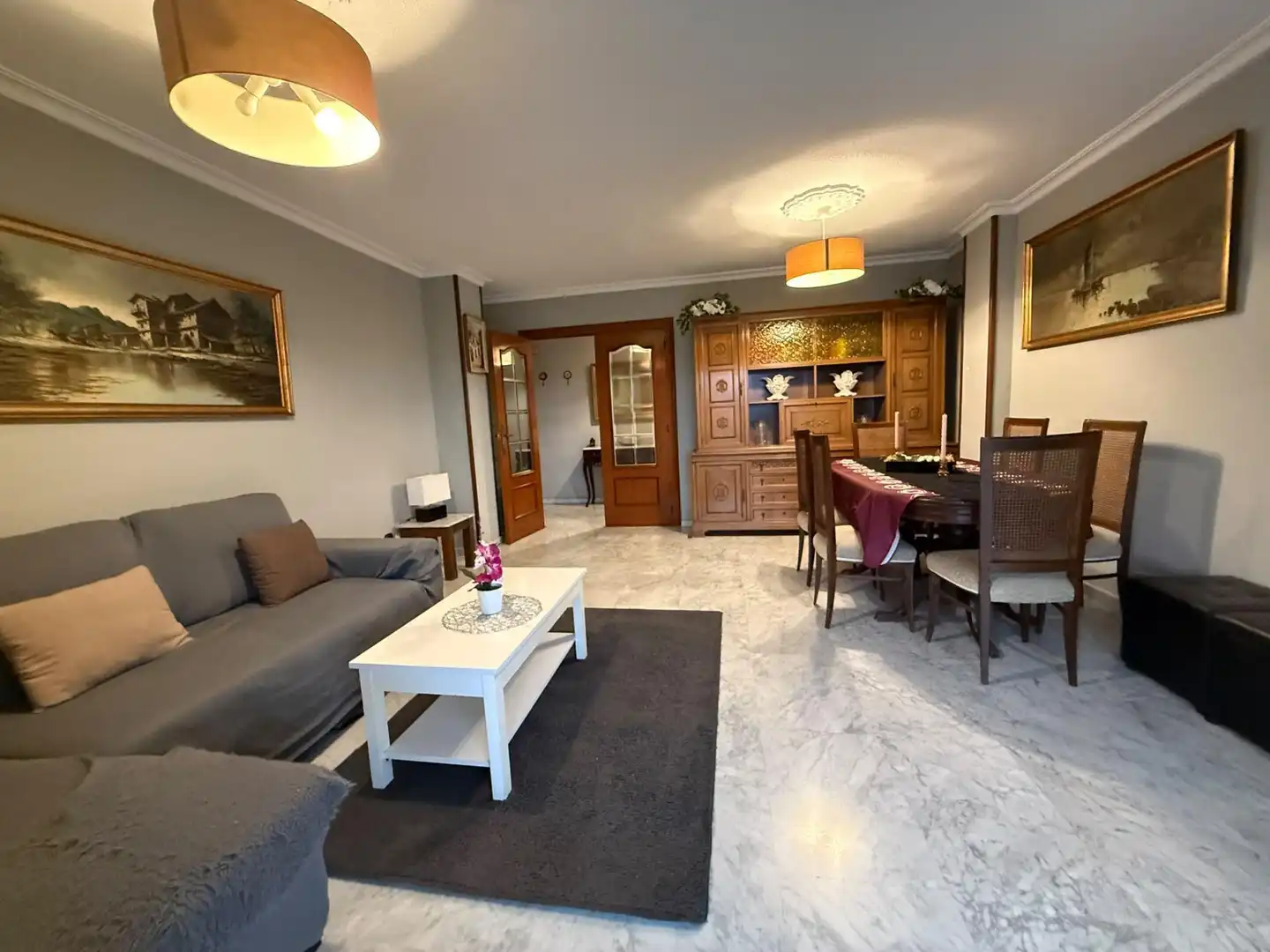 Sala de estar de Piso de alquiler en Alicante / Alacant con Aire acondicionado, Calefacción y Terraza