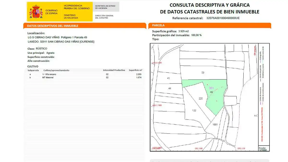 Residencial en venda a CIBRAO DAS VIÑAS LAXEDO, POLIGONO 1, -1, San Cibrao das Viñas