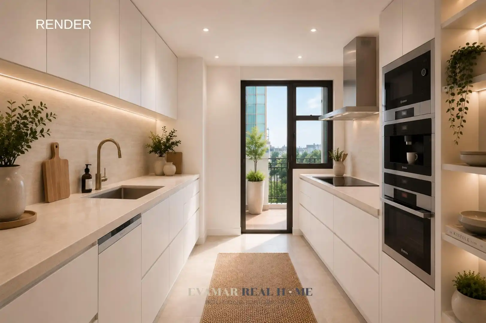 Kitchen of Flat for sale in  Palma de Mallorca  with Air Conditioner, Terrace and Alarm