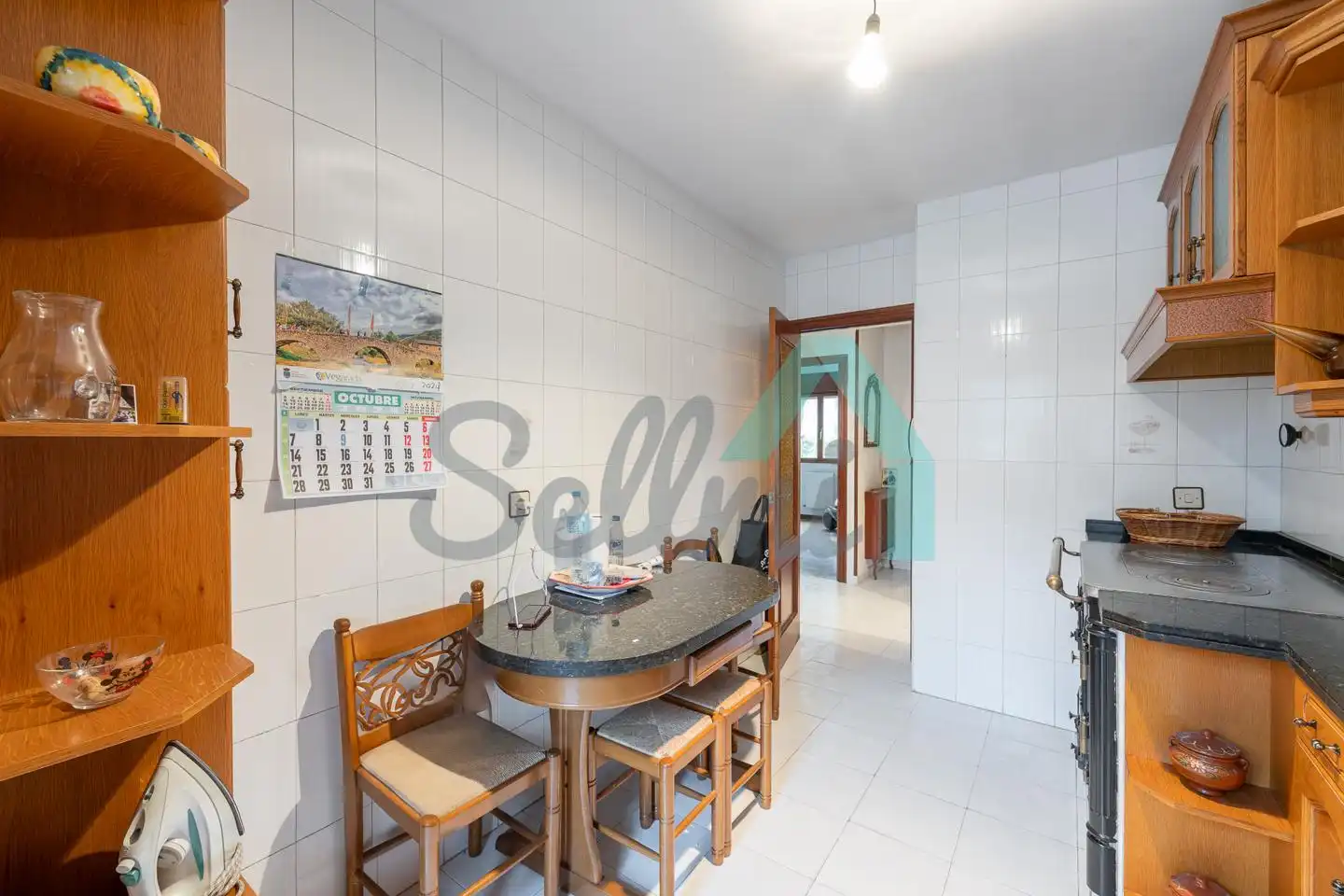 Küche von Wohnung zum Verkauf in Lena mit Heizung, Parkett und Terrasse