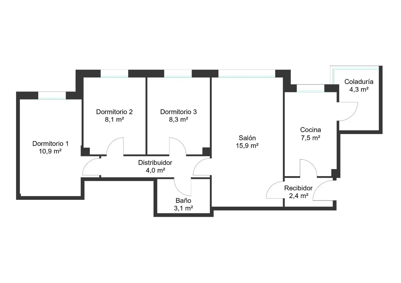 Flat with lift for sale in Calle Caracas, imagen 2