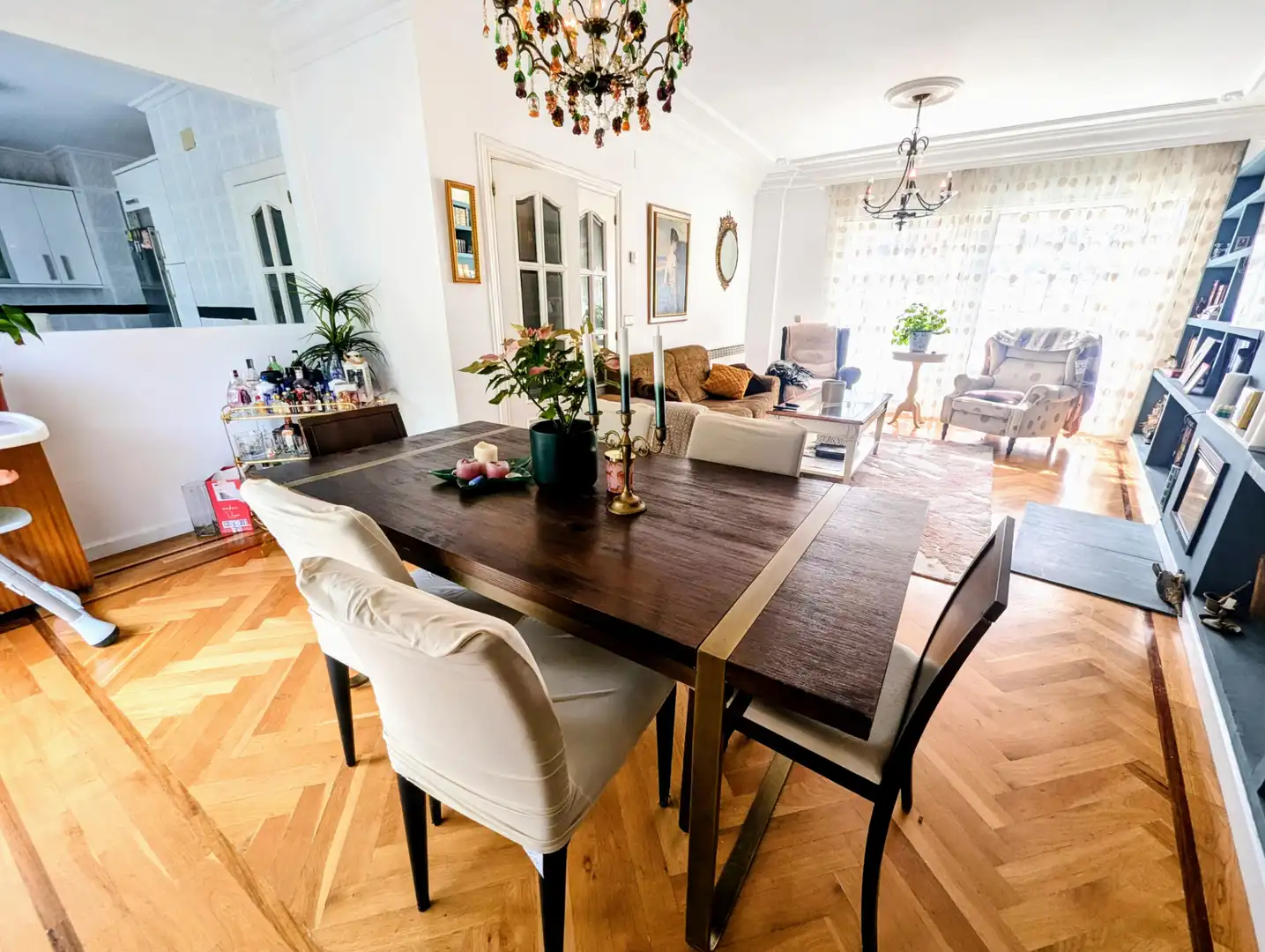 Dining room of Houses for sale in Villamuriel de Cerrato  with Heating, Furnished and Balcony