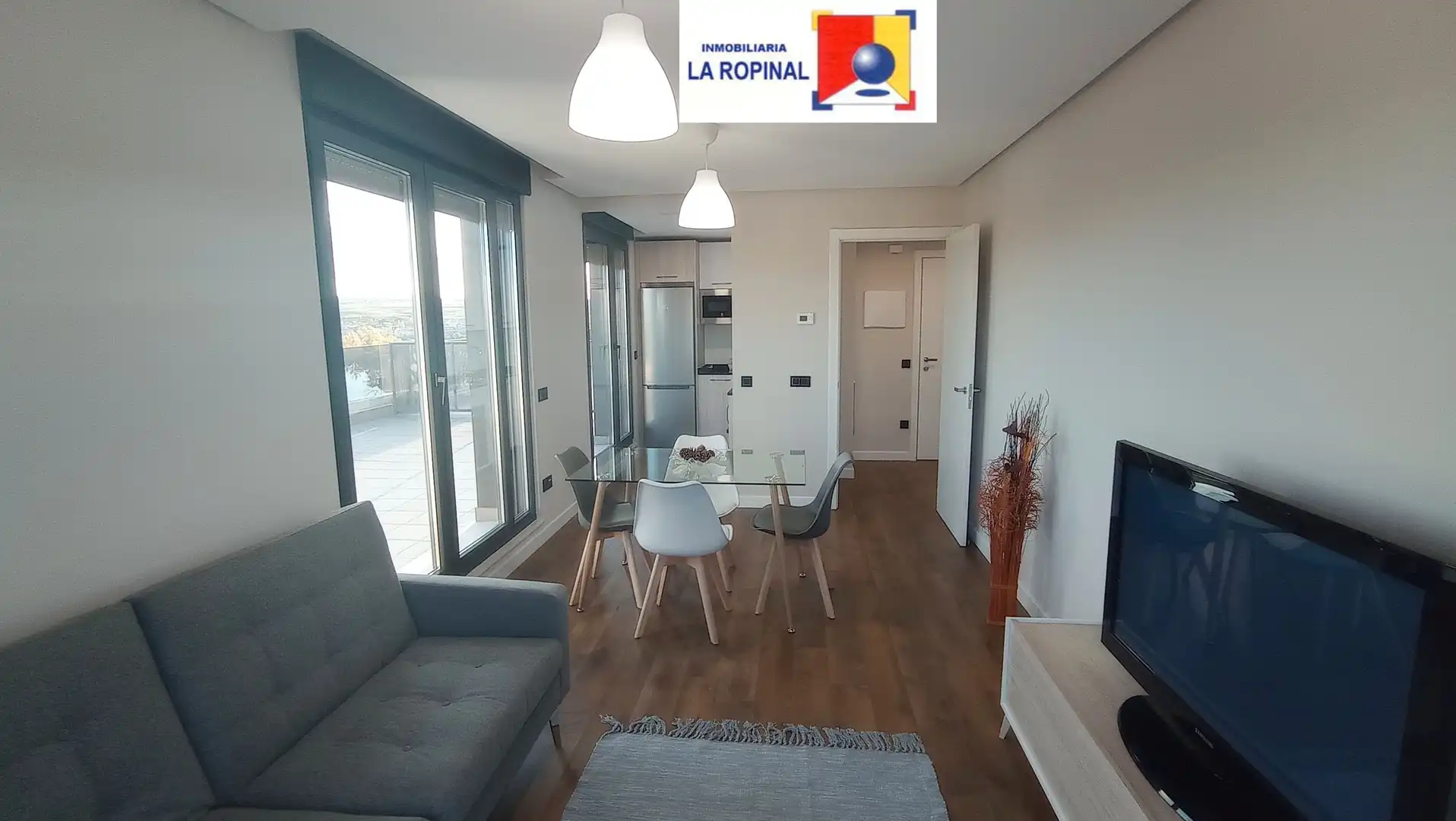 Sala d'estar de Àtic de lloguer en Salamanca amb Calefacció, Jardí privat i Terrassa