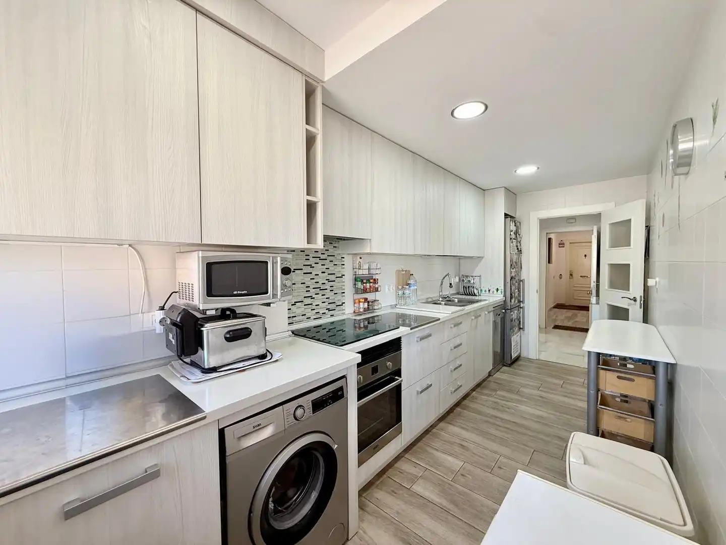 Kitchen of Flat for sale in Roquetas de Mar  with Air Conditioner, Heating and Terrace