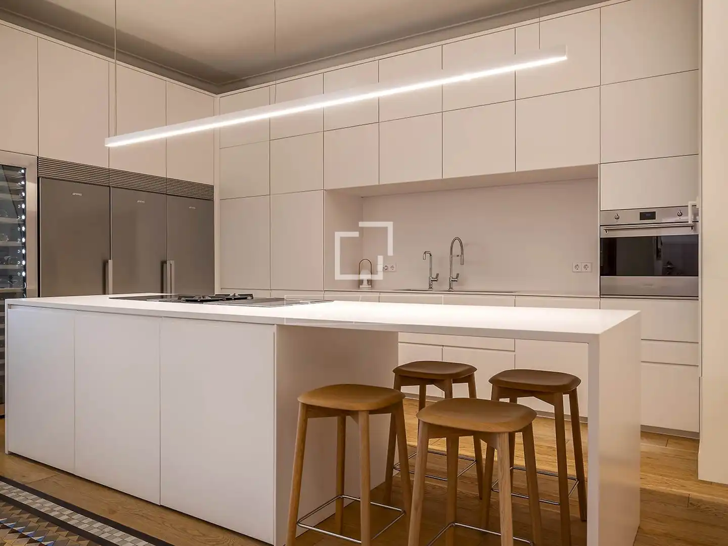 Cocina de Piso de alquiler en Barcelona con Aire acondicionado, Calefacción y Amueblado