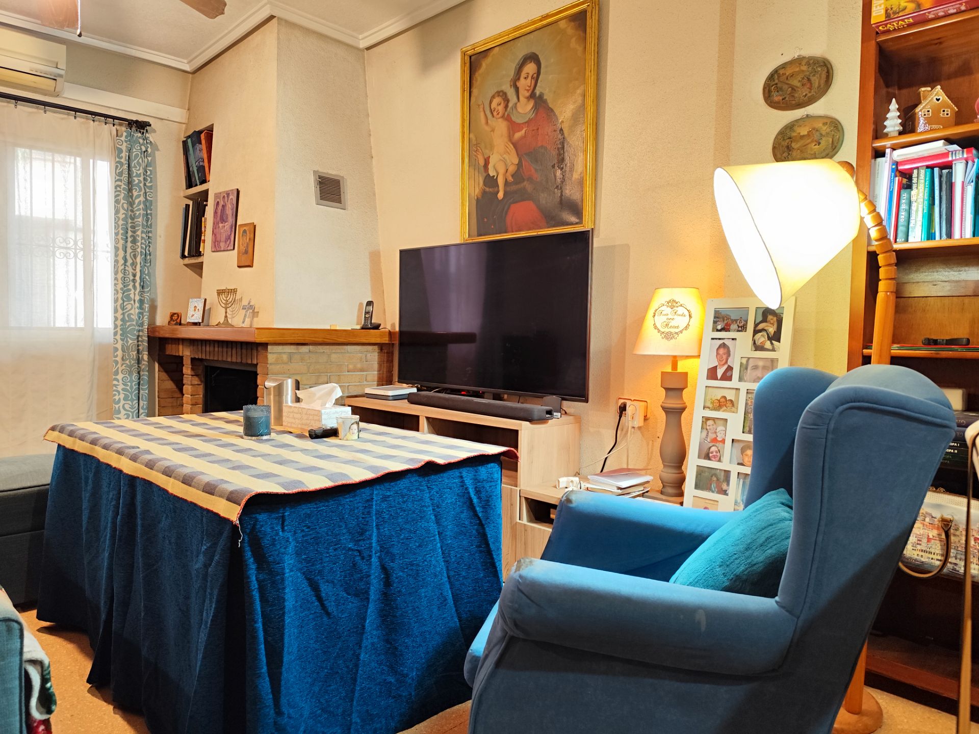 Sala d'estar de Casa adosada en venda en  Murcia Capital amb Aire condicionat, Traster i Forn