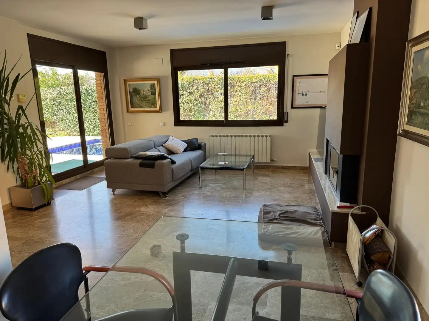 Sala d'estar de Casa adosada en venda en Sant Antoni de Vilamajor amb Aire condicionat, Calefacció i Parquet