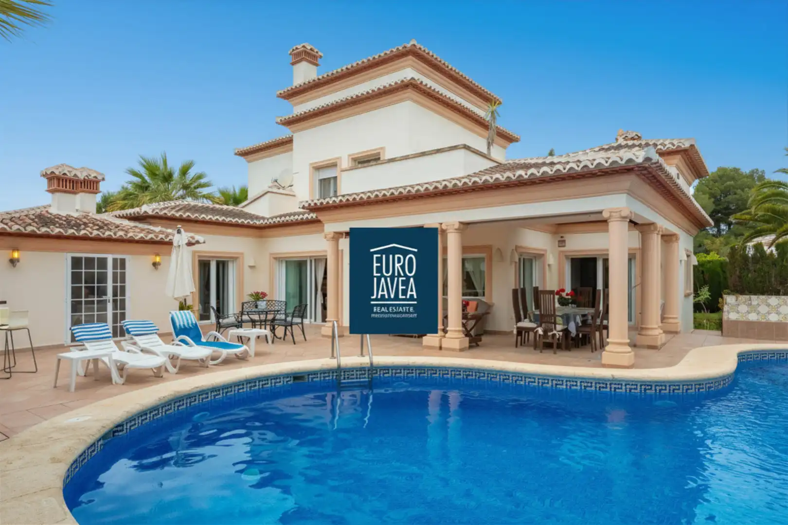 Exterior view of Houses for sale in Jávea / Xàbia  with Air Conditioner, Private garden and Terrace