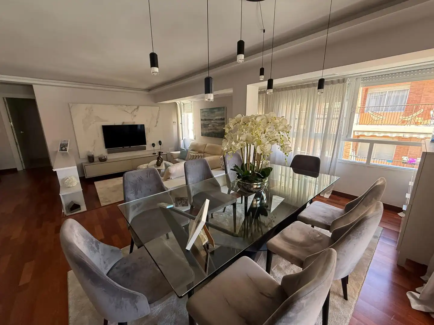 Esszimmer von Wohnung zum Verkauf in Guardamar del Segura mit Klimaanlage, Heizung und Terrasse